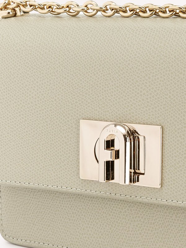 Mini 1927 Ares Grey Leather Cross-Body Bag