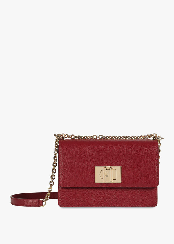 Mini 1927 20 Burgundy Leather Cross-Body Bag