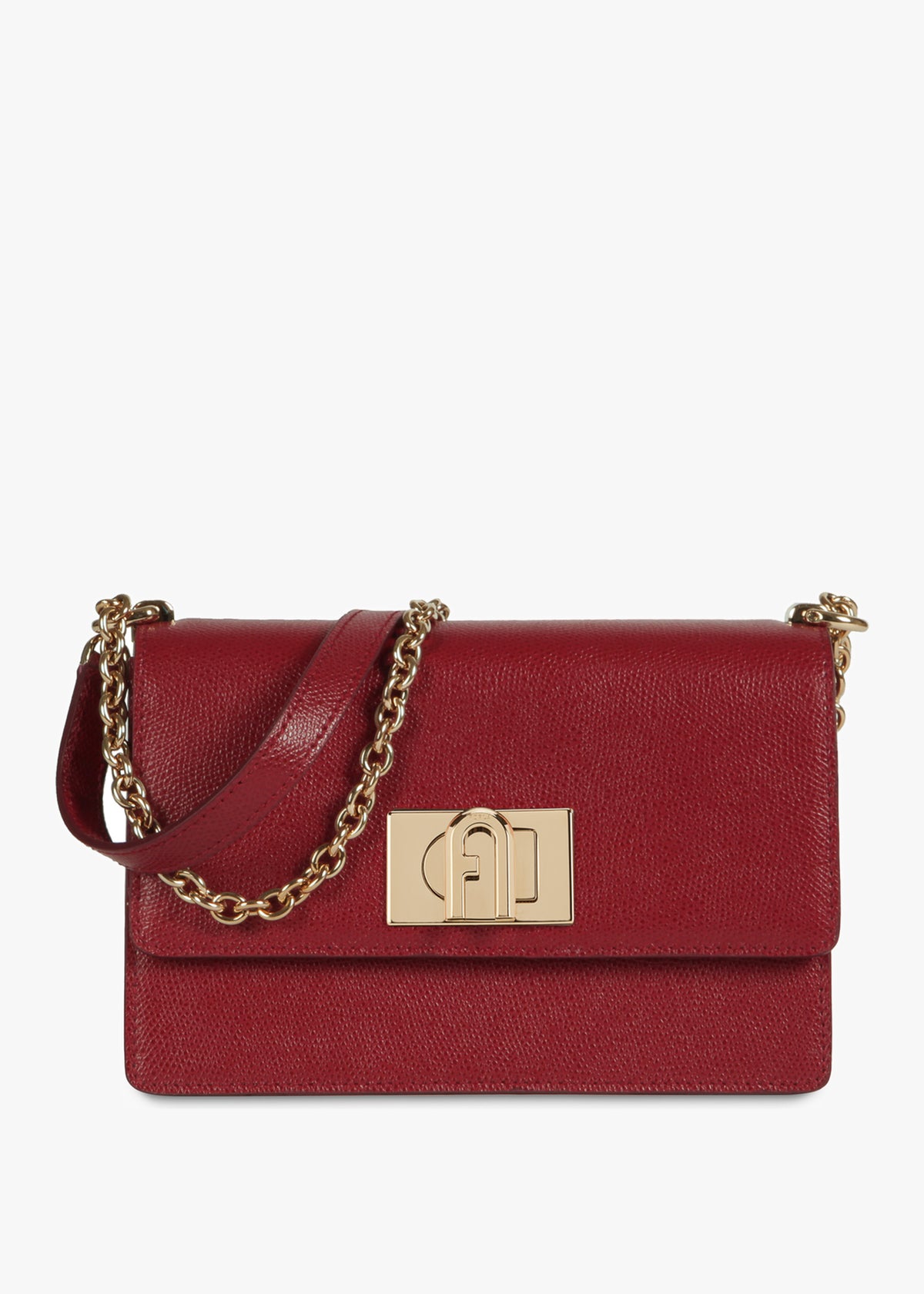 1927 Burgundy Leather Mini Cross-Body Bag
