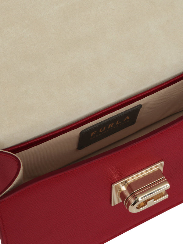 1927 Burgundy Leather Mini Cross-Body Bag