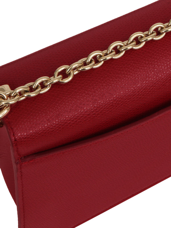 1927 Burgundy Leather Mini Cross-Body Bag