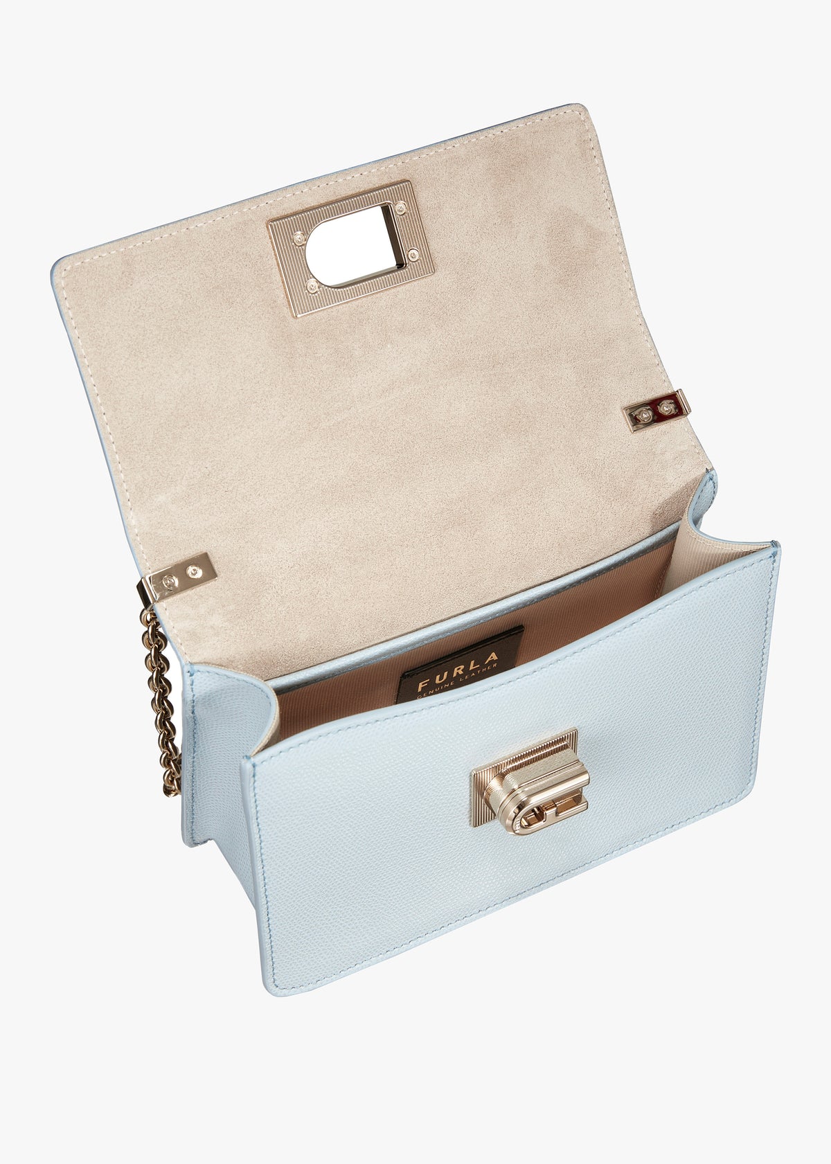 1927 Blue Leather Mini Crossbody Bag
