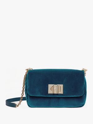 Mini 1927 20 Blue Velvet Cross-Body Bag