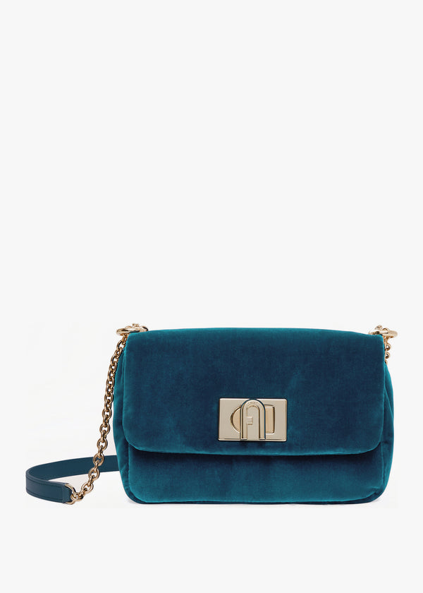 Mini 1927 20 Blue Velvet Cross-Body Bag