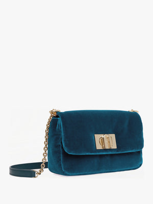 Mini 1927 20 Blue Velvet Cross-Body Bag