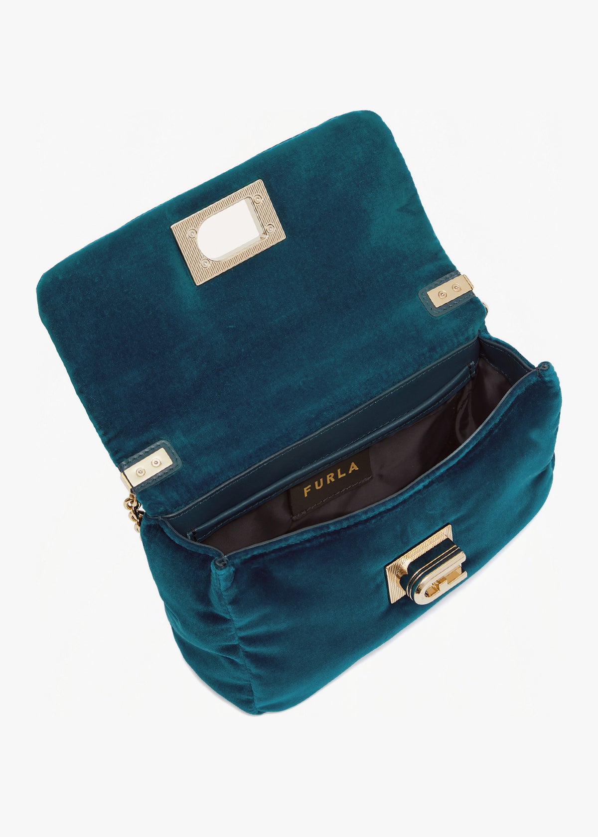 1927 Blue Suede Mini Cross-Body Bag