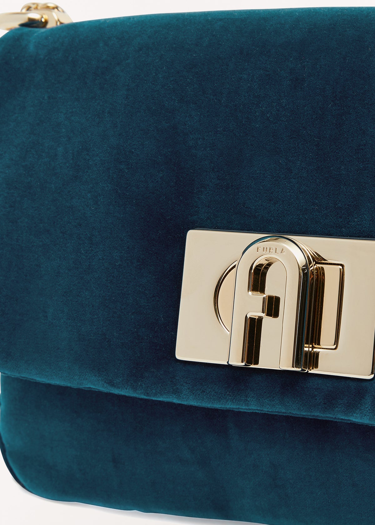 1927 Blue Suede Mini Cross-Body Bag