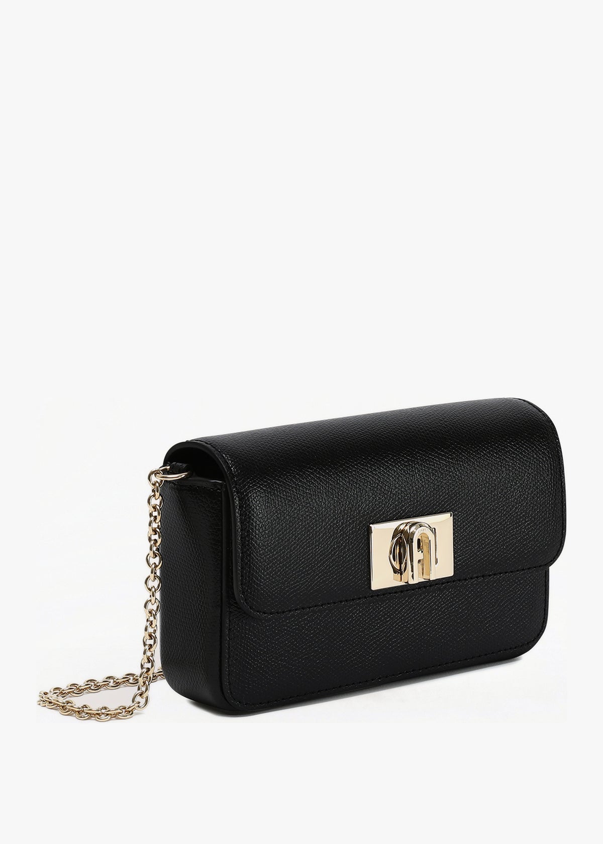 FURLA 1927 MINI CROSSBODY - Black Leather