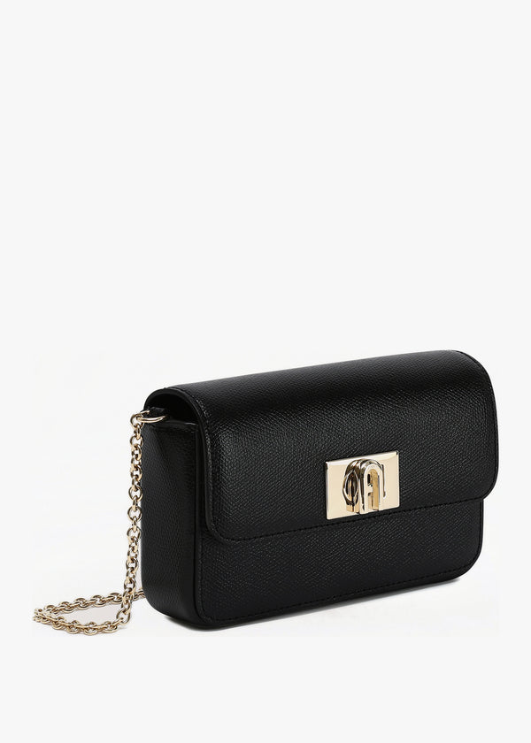 Mini 1927 Black Leather Cross-Body Bag