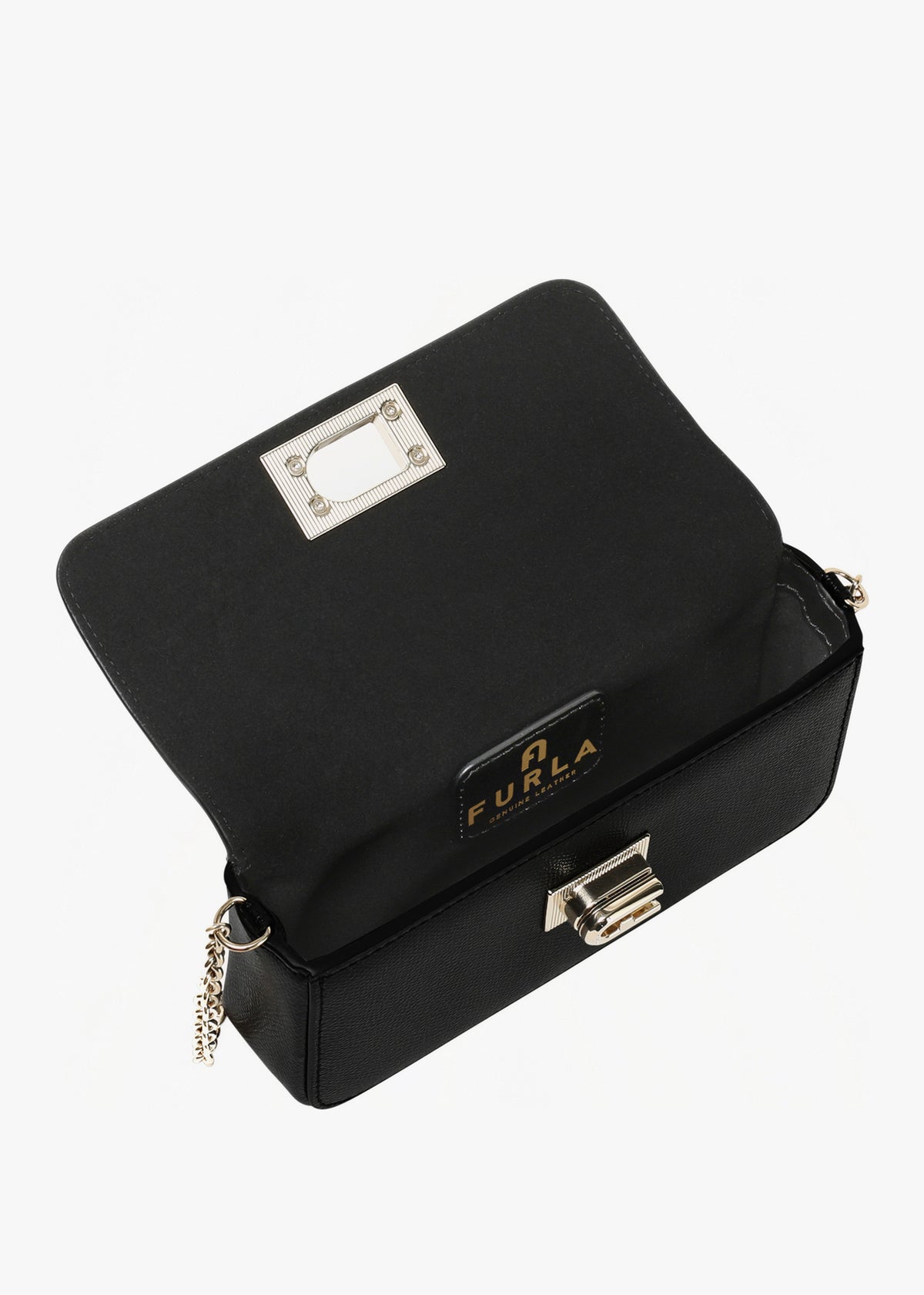 FURLA 1927 MINI CROSSBODY - Black Leather