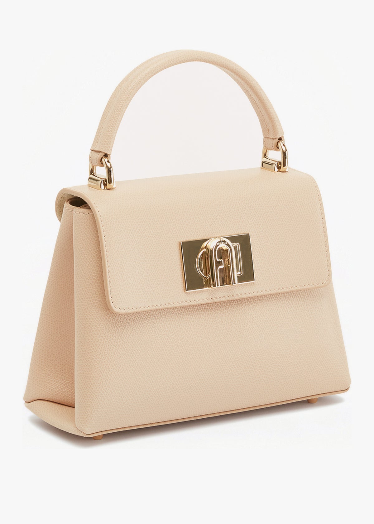 1927 Beige Leather Mini Top Handle Bag