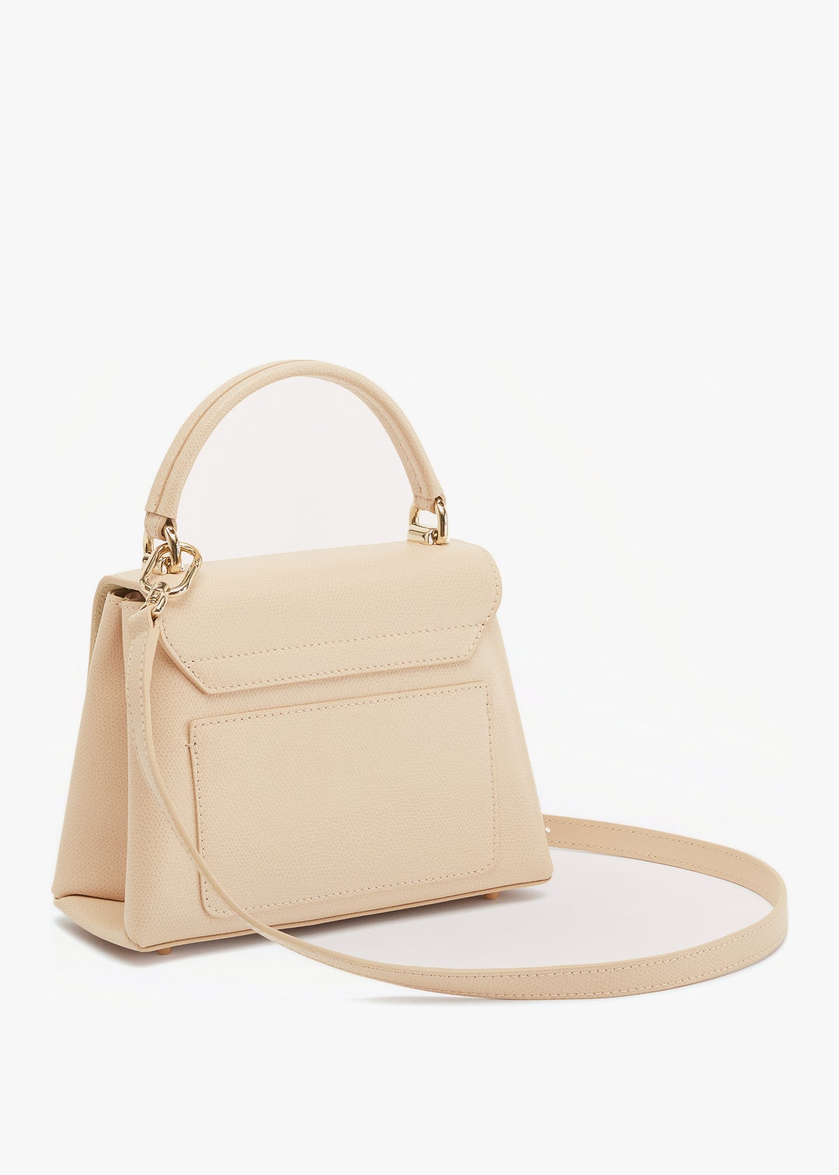 1927 Beige Leather Mini Top Handle Bag