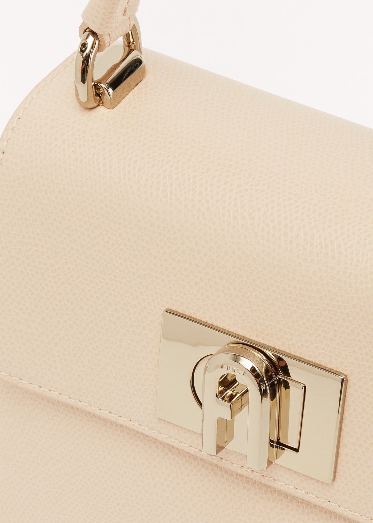 1927 Beige Leather Mini Top Handle Bag