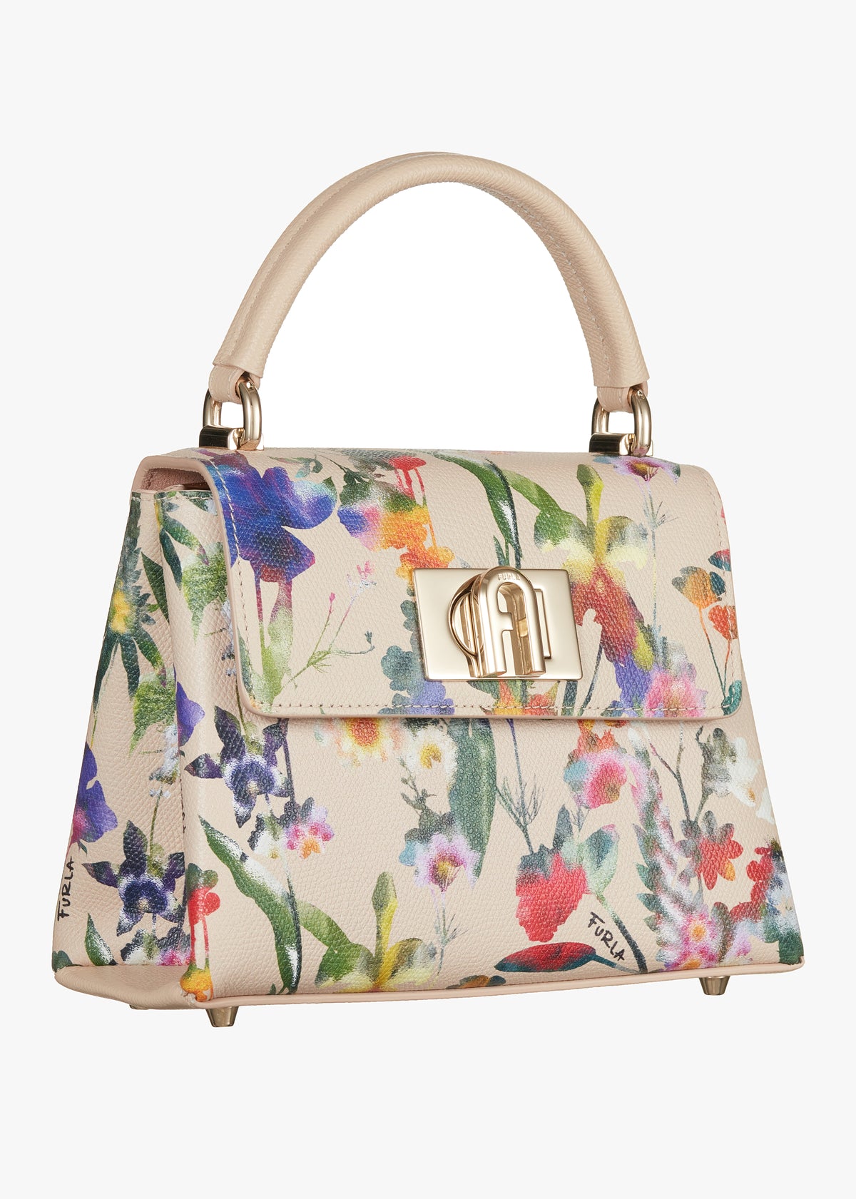 1927 Floral Multi Leather Mini Top Handle Bag