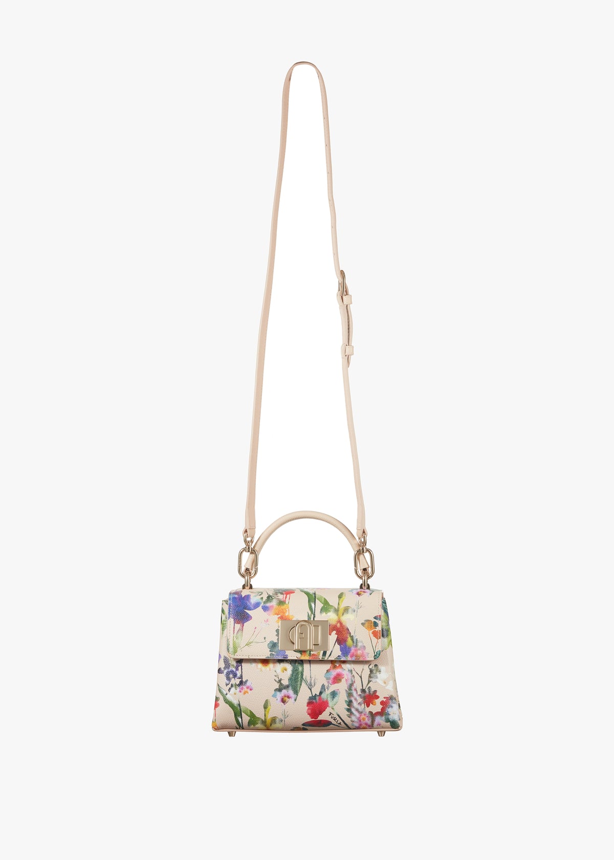 1927 Floral Multi Leather Mini Top Handle Bag