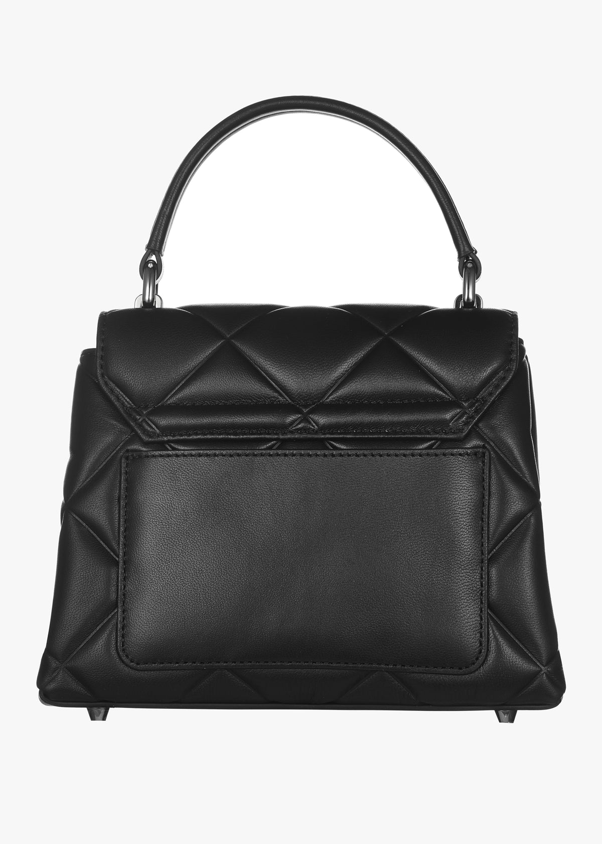 1927 Quilted Black Leather Mini Top Handle Bag