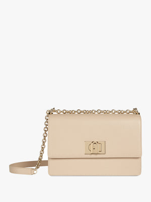 Small 1927 24 Beige Leather Cross-Body Bag