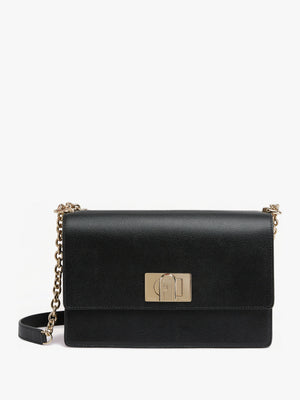 Small 1927 24 Black Leather Cross-Body Bag