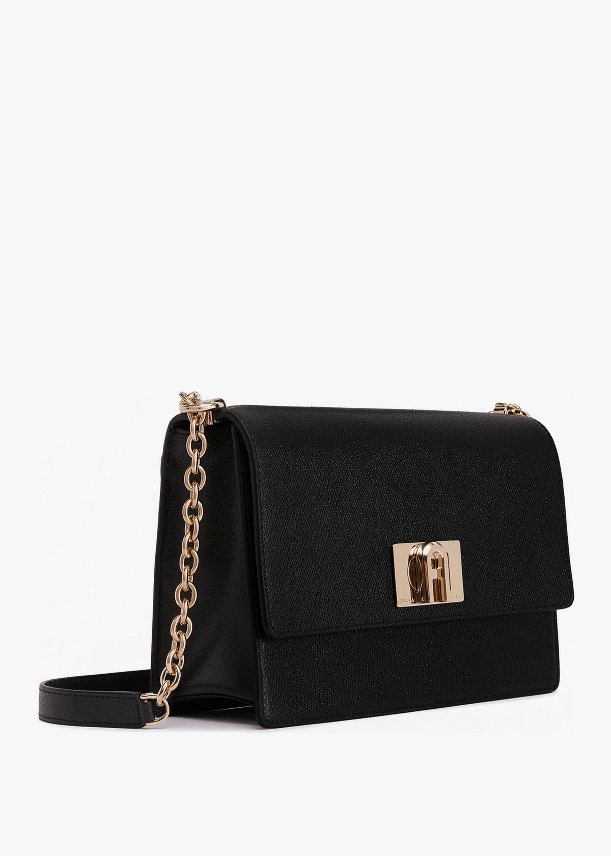 1927 S Black Leather Cross-Body Bag