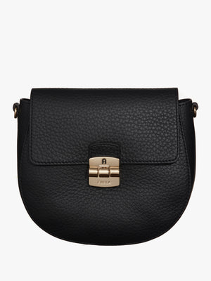 Club 2 Black Leather Cross-Body Bag