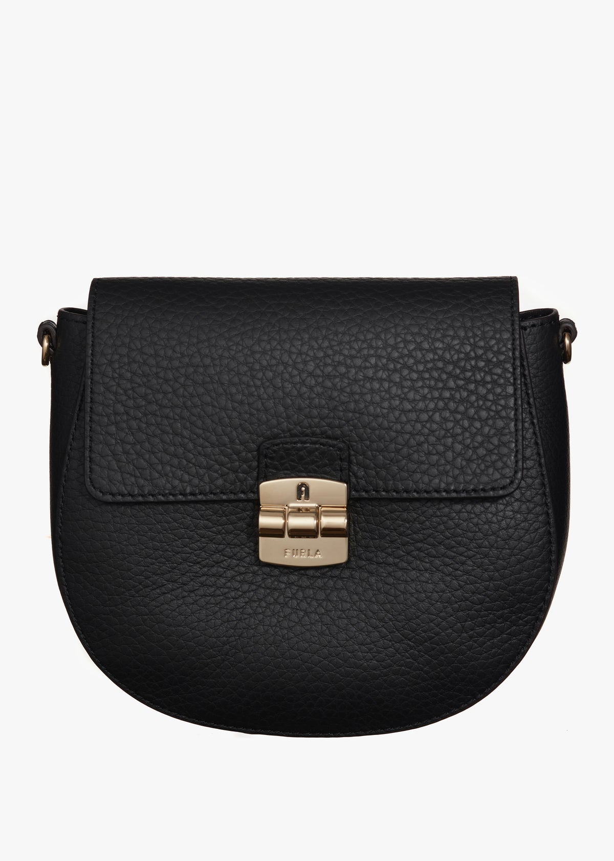Club 2 Black Leather Cross-Body Bag