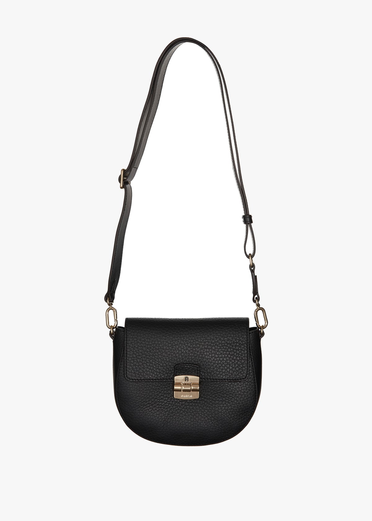Club 2 Black Leather Mini Cross-Body Bag