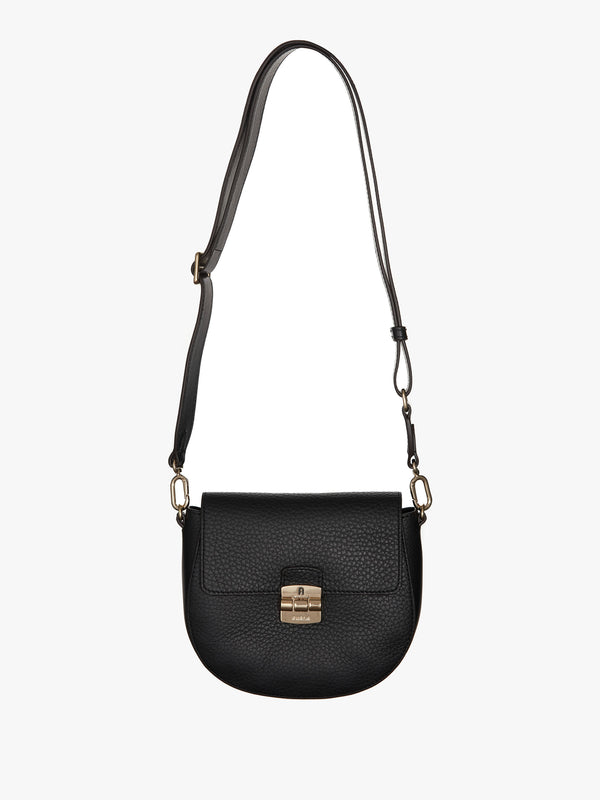 Club 2 Black Leather Cross-Body Bag