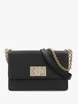 Furla Mini 1927 Ares Black Leather Cross-Body Bag