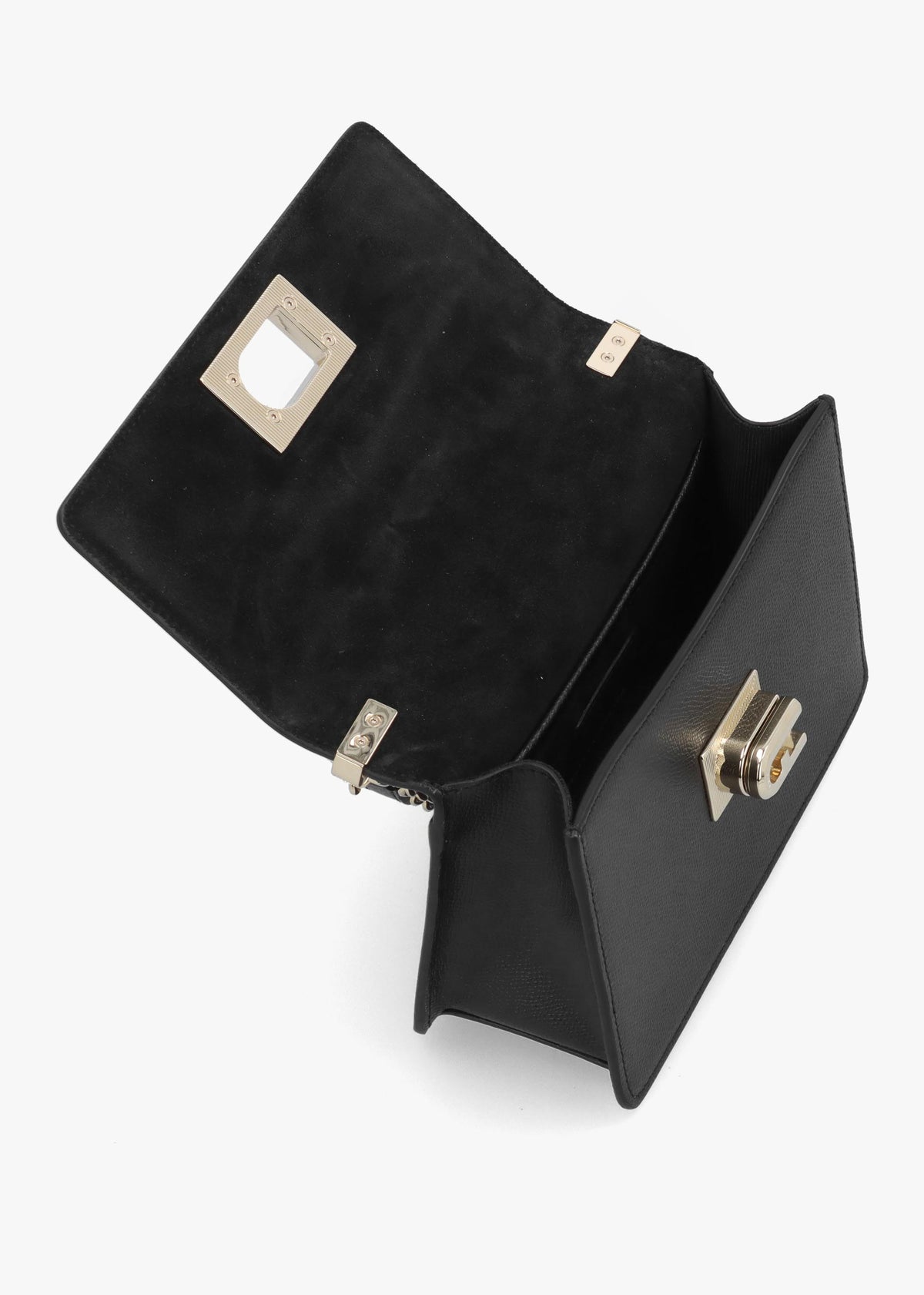 Furla Mini 1927 Ares Black Leather Cross-Body Bag