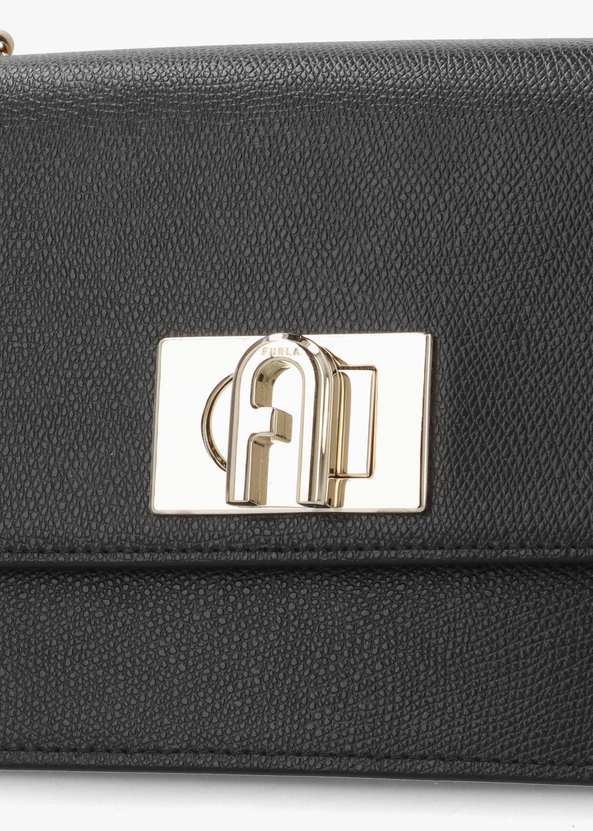 Furla Mini 1927 Ares Black Leather Cross-Body Bag