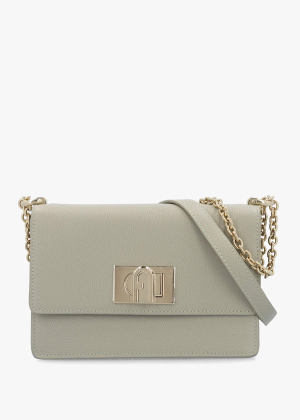 Mini 1927 Ares Grey Leather Cross-Body Bag
