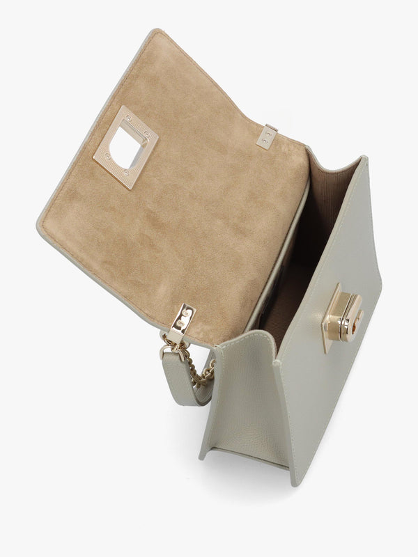Mini 1927 Ares Grey Leather Cross-Body Bag