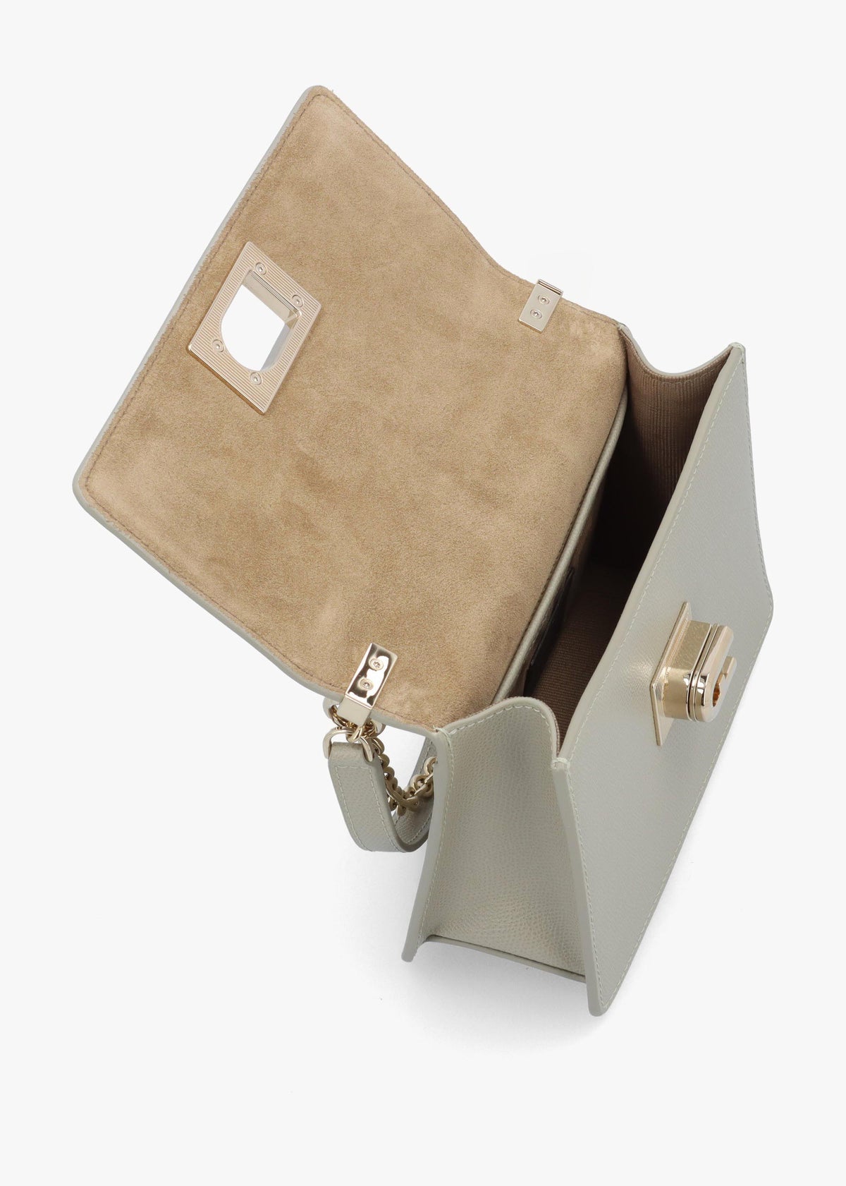 Mini 1927 Ares Grey Leather Cross-Body Bag