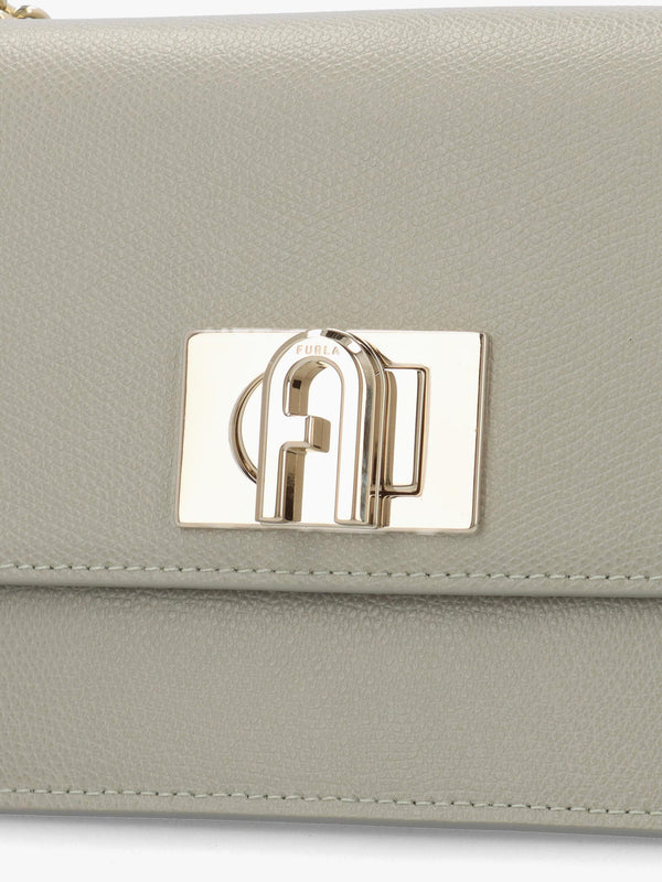 Mini 1927 Ares Grey Leather Cross-Body Bag