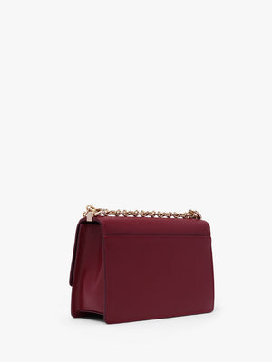 FURLA Mini 1927 20 Burgundy Leather Cross-Body Bag
