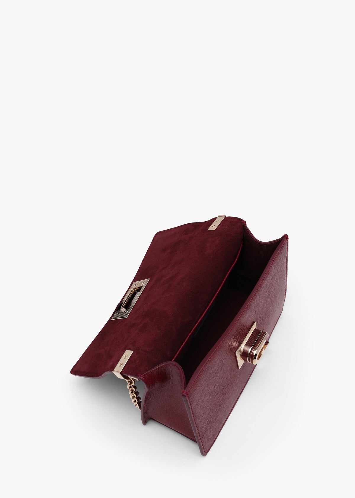 FURLA Mini 1927 20 Burgundy Leather Cross-Body Bag