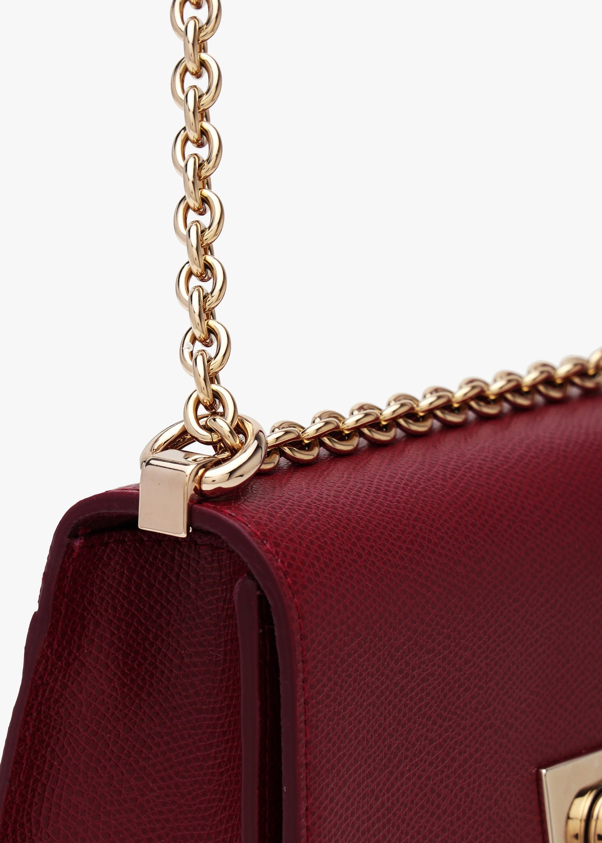FURLA Mini 1927 20 Burgundy Leather Cross-Body Bag