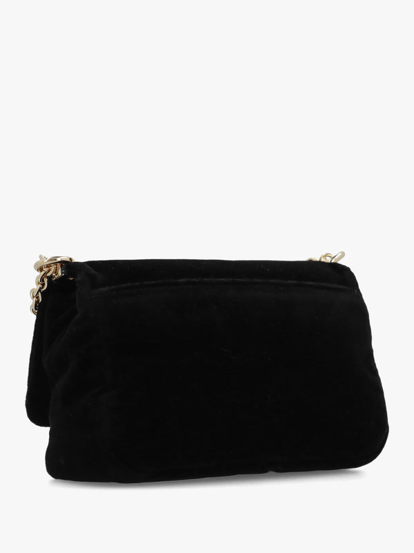 Furla Mini 1927 20 Black Velvet Cross-Body Bag