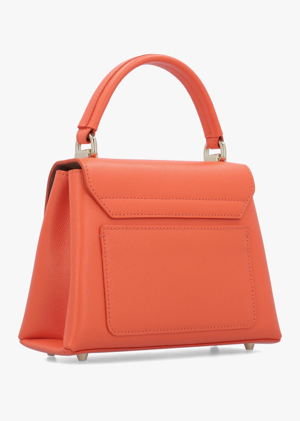Furla Mini 1927 Orange Leather Top Handle Cross-Body Bag