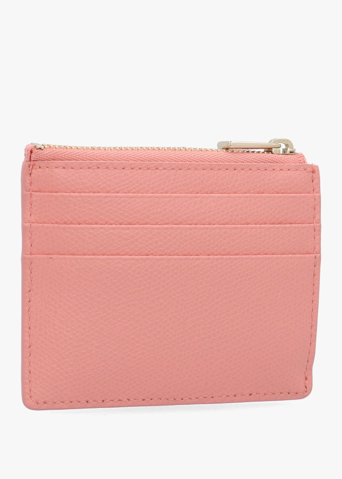 FURLA 1927 S CARD CASE W/ZIP - Pink Leather
