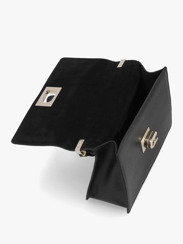 Small 1927 24 Black Leather Cross-Body Bag