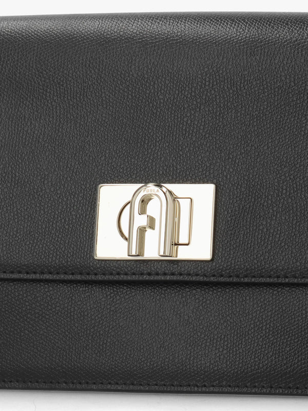 Small 1927 24 Black Leather Cross-Body Bag