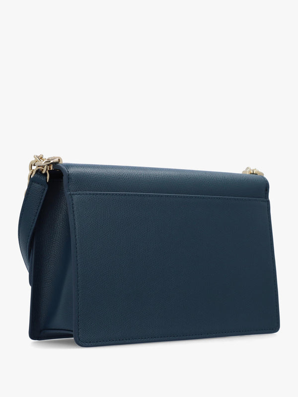 Furla Small 1927 24 Blue Leather Cross-Body Bag