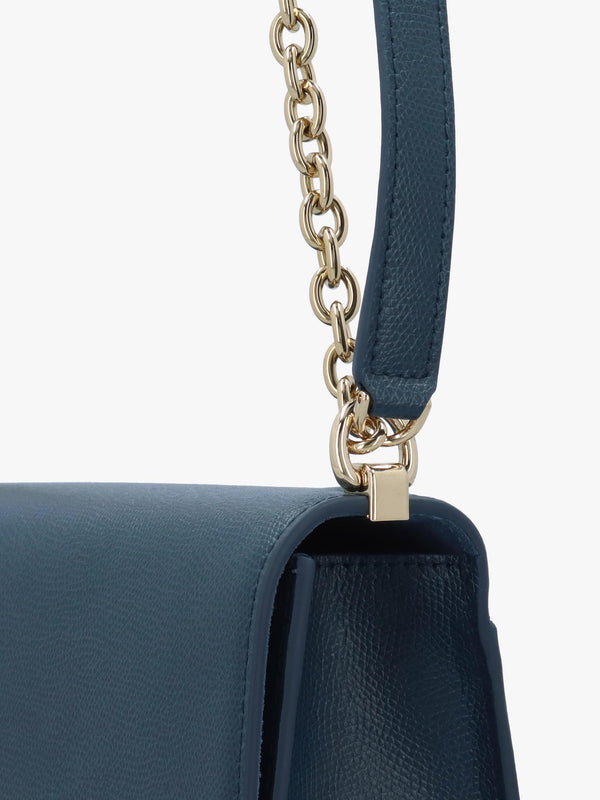 Furla Small 1927 24 Blue Leather Cross-Body Bag
