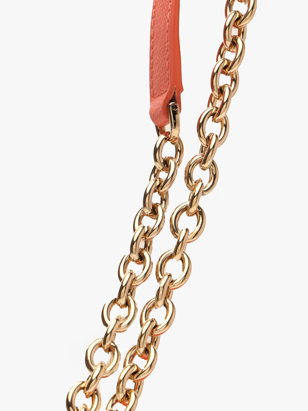 FURLA Small 1927 24 Orange Leather Cross-Body Bag
