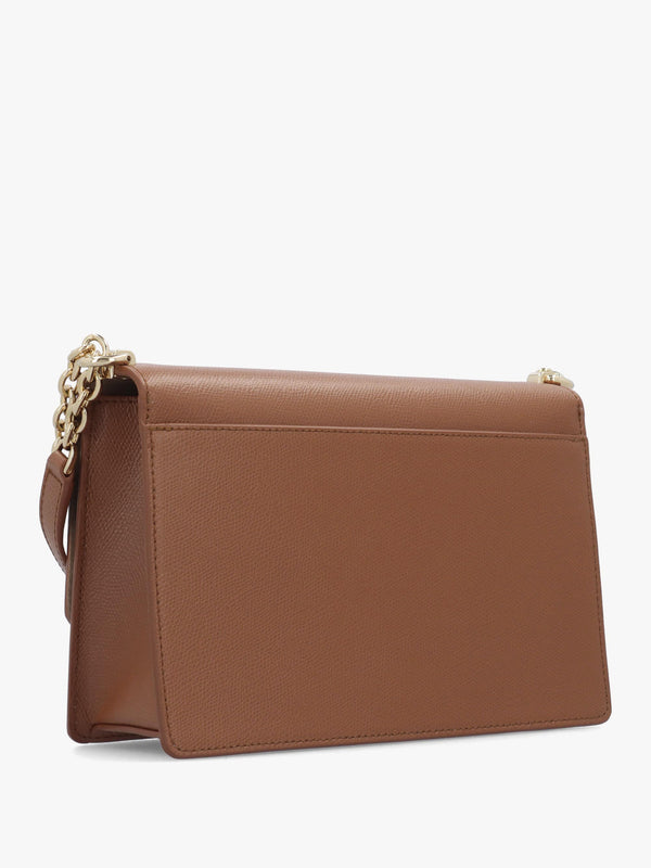Small 1927 24 Tan Leather Cross-Body Bag