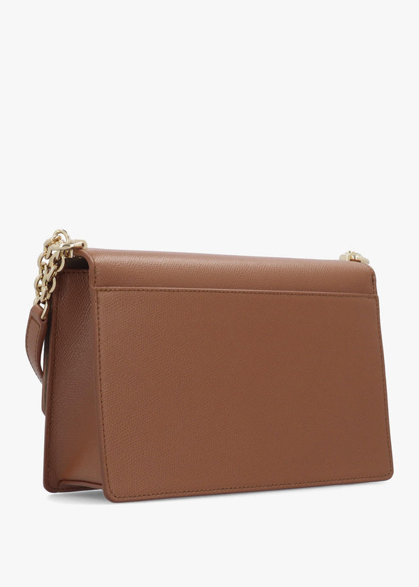 Small 1927 24 Tan Leather Cross-Body Bag