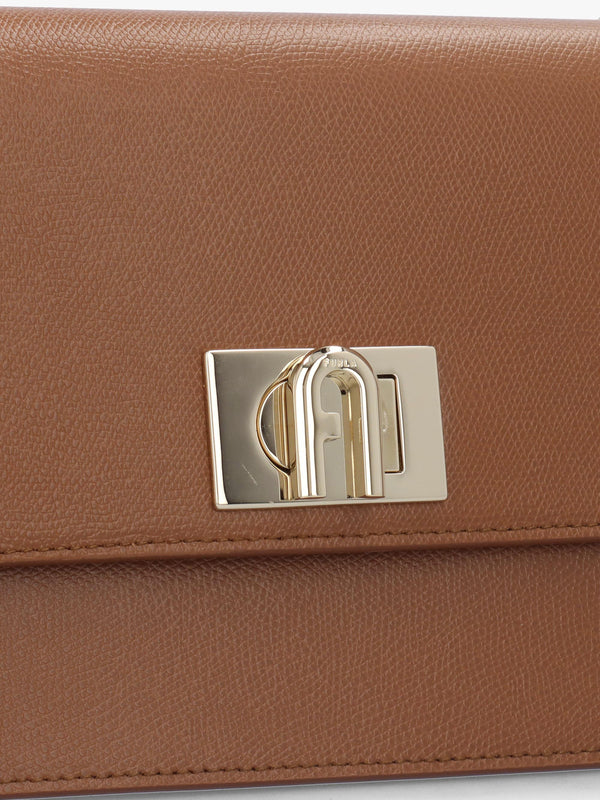 Small 1927 24 Tan Leather Cross-Body Bag