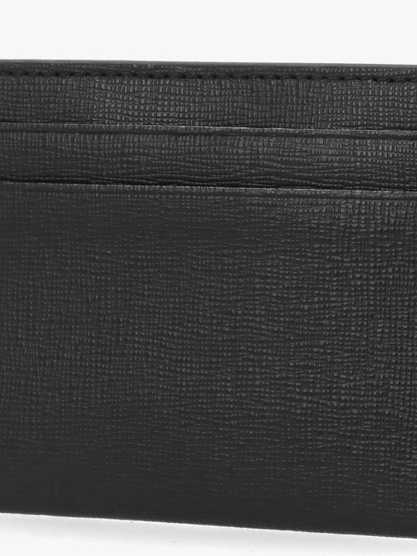 FURLA BABYLON S CARD CASE - Black Leather