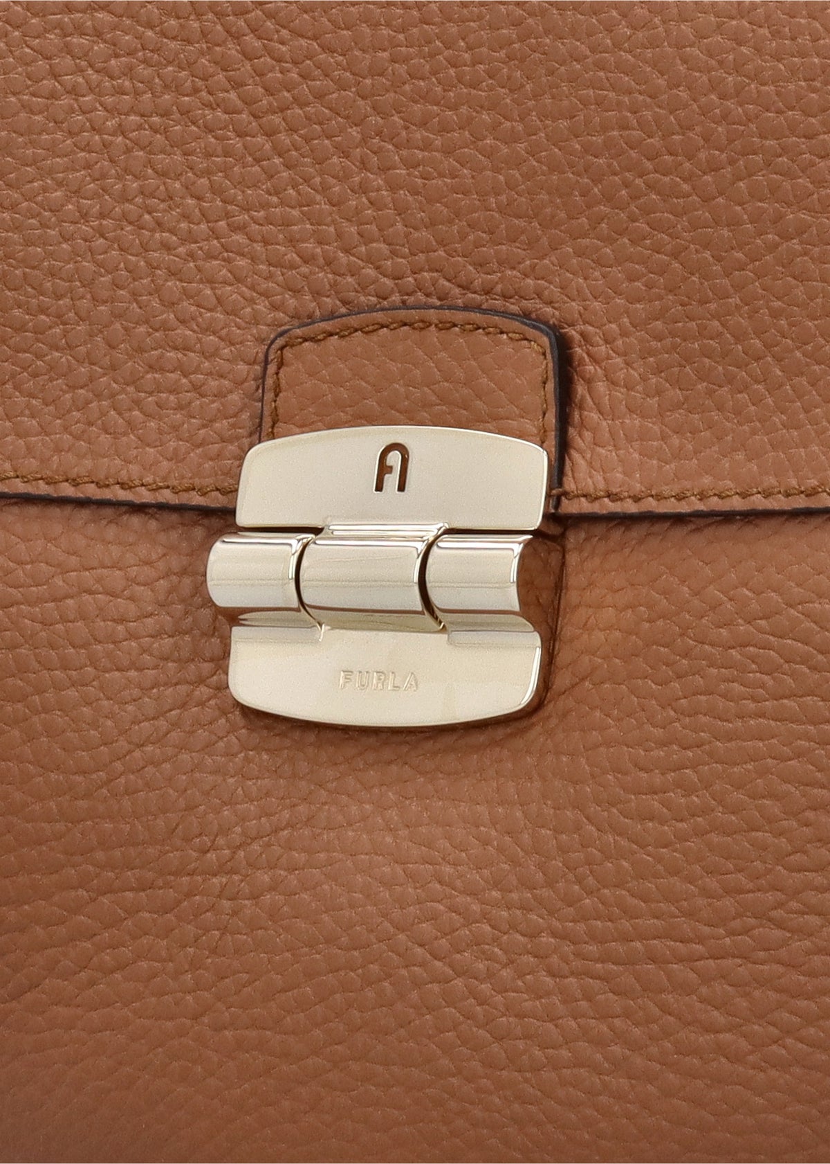 Furla Club 2 Tan Leather Cross-Body Bag